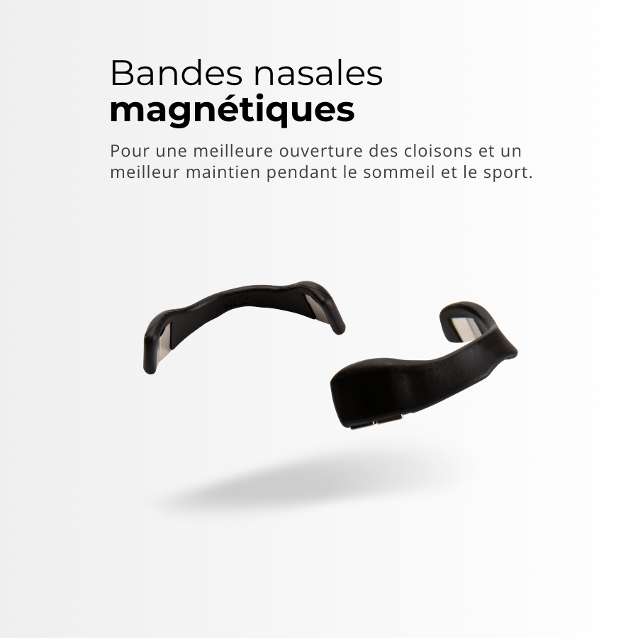 Bande Nasale Magnétique Noire - airflooow™